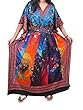 Womans Long Printed Kaftan with Dori At Waist One Size Cruise Caftans