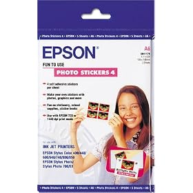 Epson - Photo stickers - A6 (105 x 148 mm) - 250 g/m2 - 20 pcs. ( 5 sheet(s) x 4 )