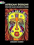African Designs Stained Glass Coloring Book