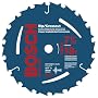Bosch CB718AB10 7-1/4-Inch 18 Tooth ATB Crosscutting and Ripping Saw Blade with 5/8-Inch and Diamond Knockout Arbor, 10 Pack