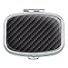 Carbon Fiber Pattern Rectangle Pill Case Trinket Gift Box