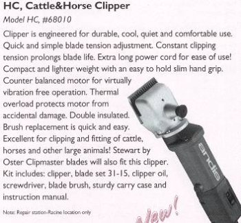 Childrens Toyshop  Sporting Goods : 68010 Hc Clipper Cattl/Horse