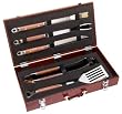 Mr. Bar-B-Q 5-Piece Stainless-Steel and Hardwood Barbecue Tool Set