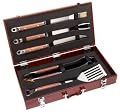 Mr. Bar-B-Q 5-Piece Stainless-Steel and Hardwood Barbecue Tool Set