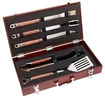 Mr. Bar-B-Q 5-Piece Stainless-Steel and Hardwood Barbecue Tool Set