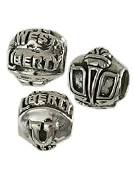 Sterling Silver Reller West Liberty University WV Bead Charm 13394