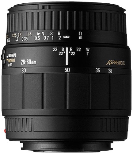 Sigma 28-80mm F3.5-5.6 Aspherical-Macro Lens for Canon-AF Camera