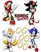 Sonic the Hedgehog Tails, Knuckles, and Shadow Removable Wall Stickers Set