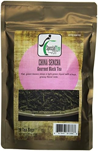 Special Tea Organic China Sencha Green Tea Bags, 1.41 Ounce
