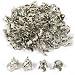48 Bead Caps Necklace Charm Chain Bails Beading Part
