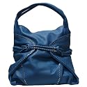mala-bags - Blue hobo bag with Knot & stud detail