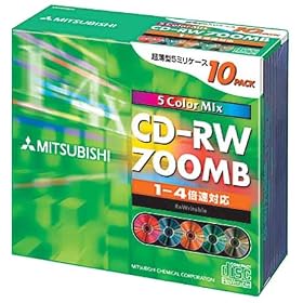 �O�H���w SW80QM10 CD-RW 700MB 10���X�����P�[�X���� �J���[�~�b�N�X