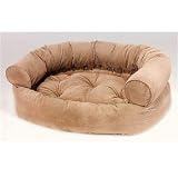Bowsers Double Donut Dog Bed (Khaki, Large (42in x 32in))