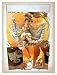 Historic Theater Poster (S), Woman dancing in two scenes performing acrobatics in third