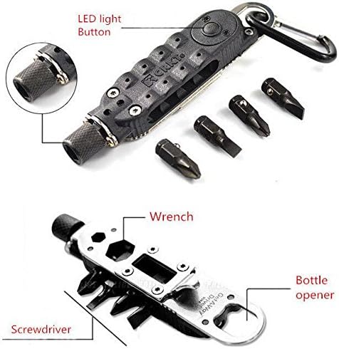 EDC Multi-Tool Adjustable Wrench Jaw Screwdriver Plier Knife Survival Gear New