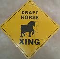 Team Draft Horse Xing Sign