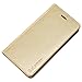iPhone 6S Plus / 6 Plus Case, Belemay Genuine Cowhide Leather Case Wallet, Flip Wallet Folio Book Cover with [Credit Card Holder] [Kickstand] [Money Pouch] for iPhone 6s Plus & iPhone 6 Plus - Gold