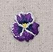 Pansies - Violet - Pansy Flower - Small Mini - Iron on Applique/Embroidered Patch