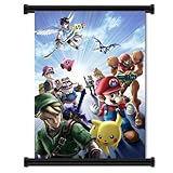 Super Smash Bros Brawl Game Fabric Wall Scroll Poster (16"x21") Inches