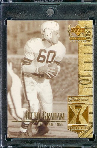 1999 Upper Deck Century Legends # 7 Otto Graham Cleveland Browns Football Card- Mint Condition - Shipped In Protective ScrewDown Case!