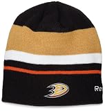 NHL Men's Center Ice Official Team Player Knit Hat (Anaheim Ducks, One Size Fits All)
