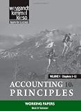 Accounting Principles: Working Papers, Volume 1 (Chapters 1-12)