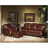 Bradington-Young 703 - CHOT Sheffield Leather Club Chair and Ottoman