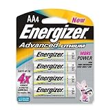 Energizer Advance EA91BP-4 Lithium AA Battery 4 Pack
