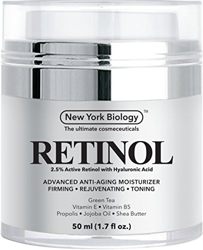 Retinol Cream Moisturizer with Hyaluronic Acid - Daily Moisturizing Cream Helps Fight Signs of Aging and Get Rid of Wrinkles from Face and Eye Area 1.7 fl oz