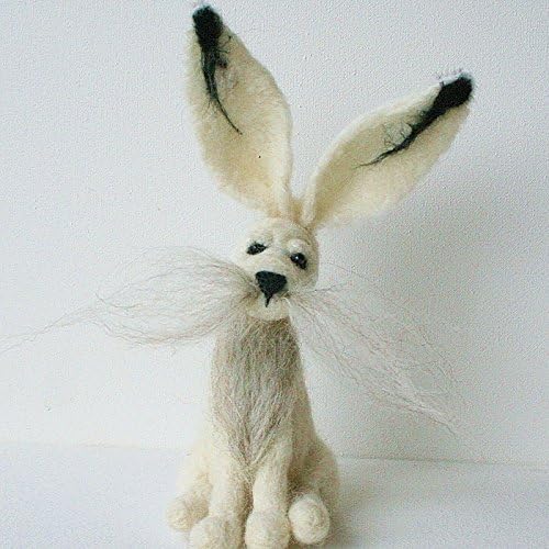 Winter/Snowshoe Hare Needle Felting Kit - DIY Craft Kit - From Lincolnshire Fenn Crafts