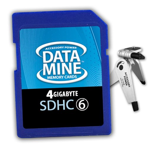 BLAZING 4GB Secure Digital SDHC Memory Card for Casio Exilim EX-FC100 / Exilim EX-S5 / EX-H10 and More Digital Cameras , Camcorders *Includes Table Top Tripod