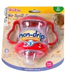 Nuby Two Handle No Spill Vari-flo Valve Cup 7 oz. - pink, one size