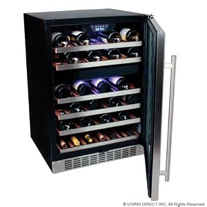 New EdgeStar 46 Btl Built-In Dual Zone Wine Cooler