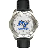Middle Tennessee State Blue Raiders (MTSU) Suntime Mens Sports Watch w/ Leather Band