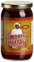 Smokin' Joe Jones Hot Barbeque & Dippin' Sauce, 3-Count, 18-Ounce Jars (Pack of 3)