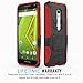 MoKo Moto Droid Maxx 2 Case - Full Body Rugged Holster Cover with Swivel Belt Clip for Motorola Moto Droid Maxx 2 / Moto X Play Smartphone 2015 Edition, RED (Not for Moto X Previous Generations)