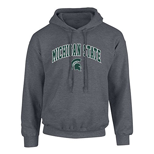 Michigan State Spartans Hooded Sweatshirt Charcoal