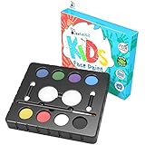 Face Painting Kits for Kids - Non-Toxic Art Set with Stencils - Paints 50+ Faces - Easy On Easy Off - FDA Approved