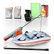 Aviva Fishin Buddy R/C Boat - White/Red