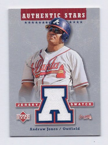 2004 Upper Deck Authentic Stars Game Used Jersey #AJ Andruw Jones Atlanta Braves
