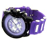 New Mens Black Iced out bling hip hop watch big heavy large mans urban fashion designer