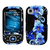 iNcido Brand Samsung Strive A687 Cell Phone Blue Flower Protective Case Fac ....