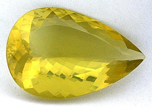 130.85 Carat Pear Brazilian Citrine Gem Stone Gemstone Faceted Natural