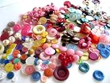 Pack of 50g - Mixed Sizes and Colours Various Buttons for Sewing and Crafting - FREE UK POST!!