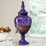 Brylane Home Etched Glass Drink Dispenser