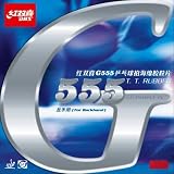 DHS G555 Pips-In Table Tennis Rubber, Rubber Sheet (for Backhand)