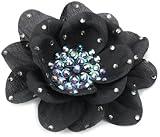 TARINA TARANTINO Classic Black Large Poppy Flower Anywhere Clip