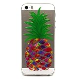 UNEXTATI iPhone SE ケース TPUケース ハードカバー 超薄型ケース カバー 耐衝撃 全面保護 軽量 脱着簡単 クリア 透明 Apple iPhone SEカバー Cover (P9
