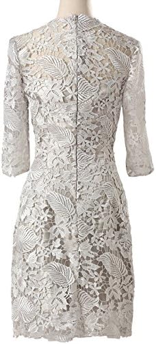 Women's Short Sleeve Lace Short Prom Party Dress size8