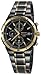 Seiko Men's SNAA30 Alarm Chronograph Black Ion Watch